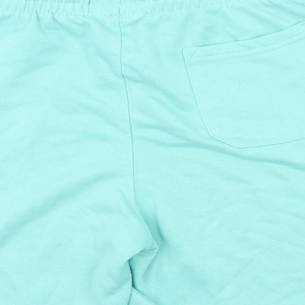 Primark Mens Green Polyester Sweat Shorts Size M Regular Drawstring