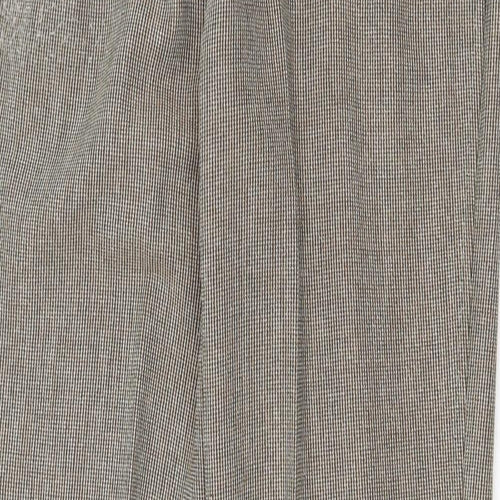 St Michael Womens Brown Polyester Trousers Size 16 Regular Zip
