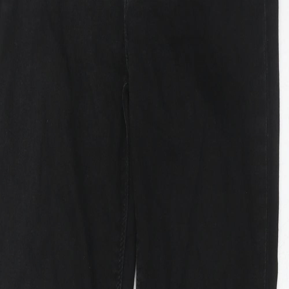 River Island Womens Black Cotton Skinny Jeans Size 8 Regular Zip