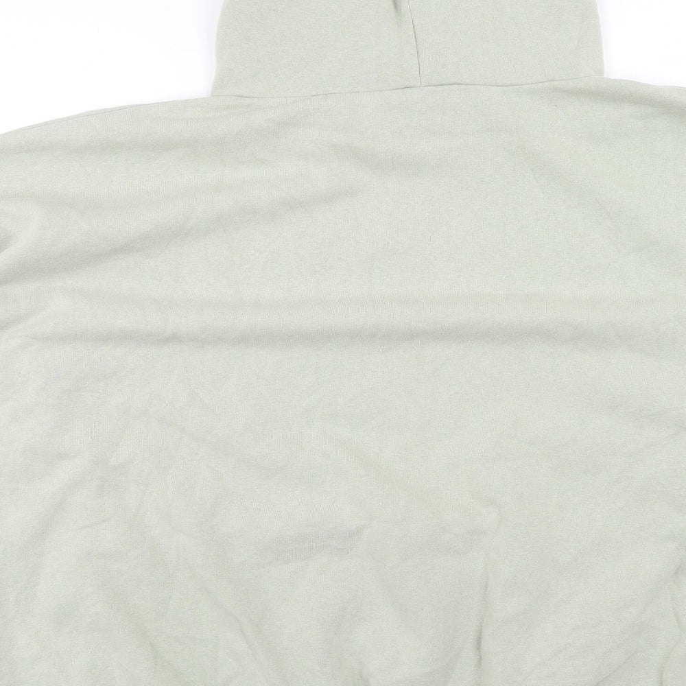 Boohoo Womens Green Cotton Pullover Hoodie Size 22 Pullover