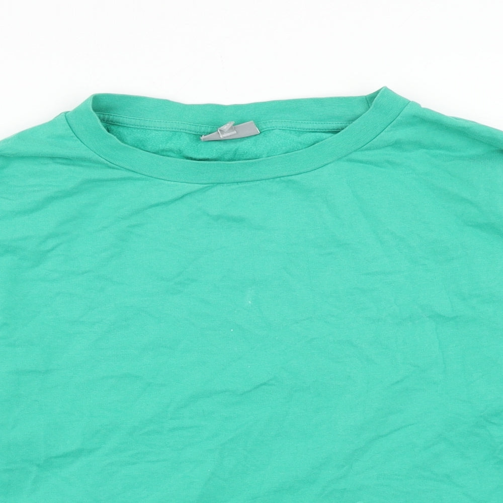 Olivia Bonas Womens Green Cotton Pullover Sweatshirt Size 10 Pullover