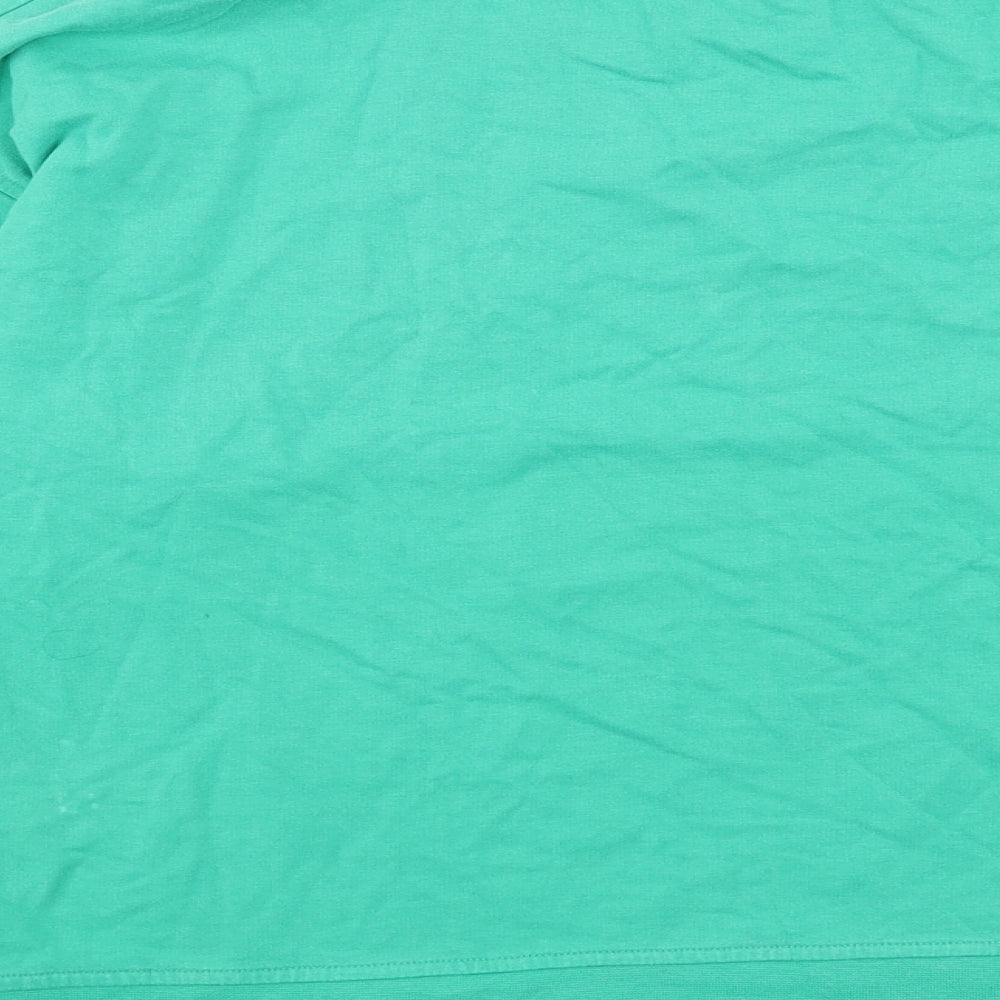 Olivia Bonas Womens Green Cotton Pullover Sweatshirt Size 10 Pullover