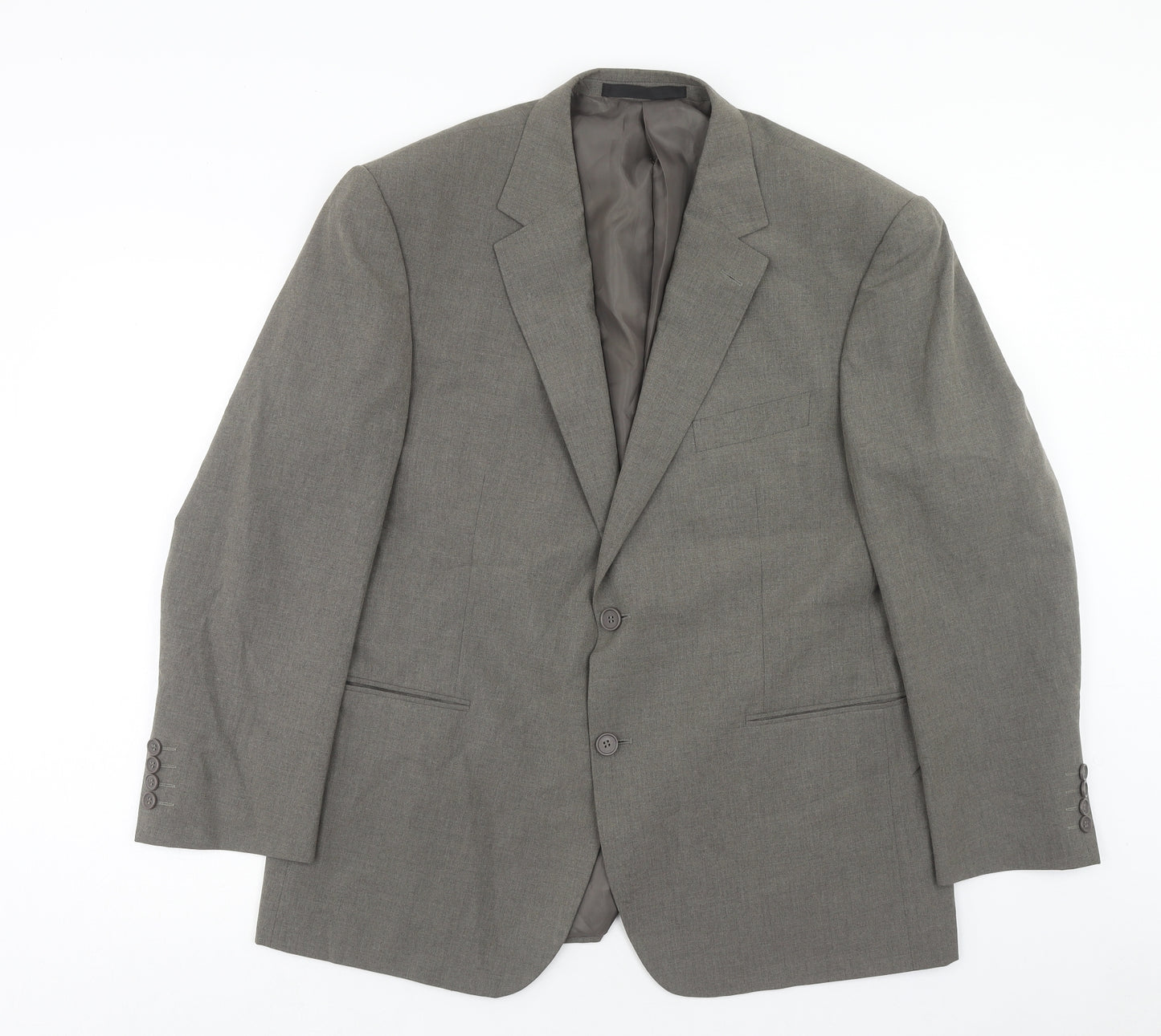 Marks and Spencer Mens Grey Polyester Jacket Blazer Size 42