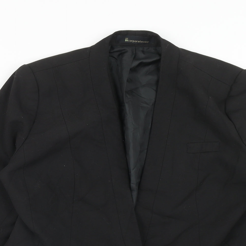 Marks and Spencer Womens Black Jacket Blazer Size 12 Button