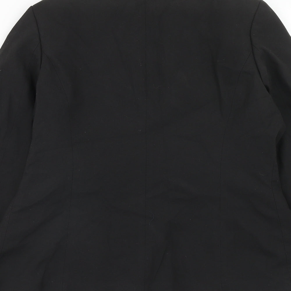Marks and Spencer Womens Black Jacket Blazer Size 12 Button