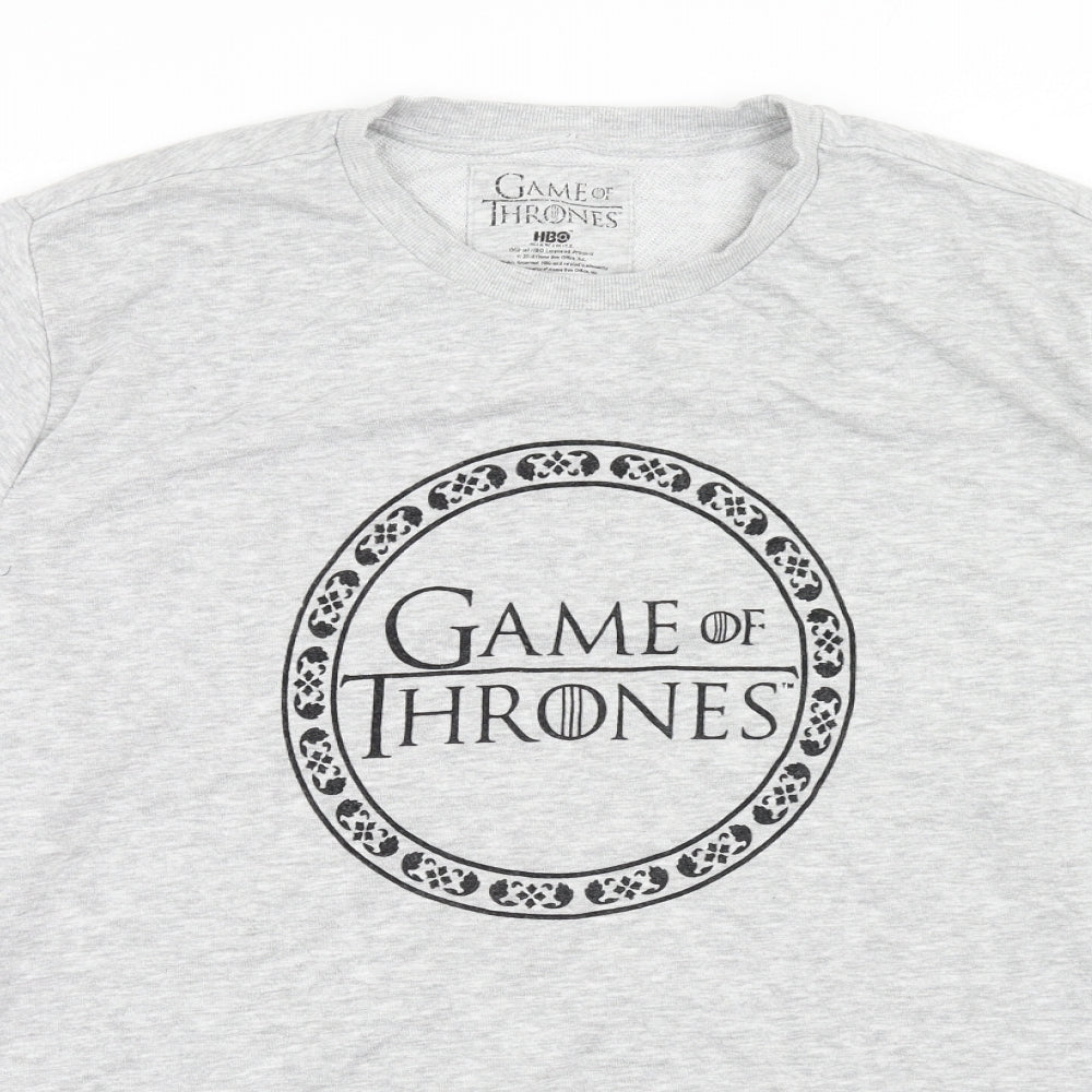 Primark Mens Grey Cotton Pullover Sweatshirt Size XL - Game of Thrones