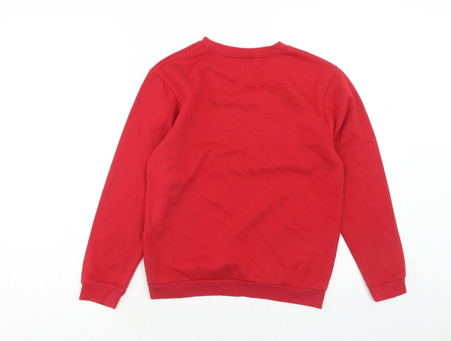George Boys Red Cotton Pullover Sweatshirt Size 9-10 Years Pullover