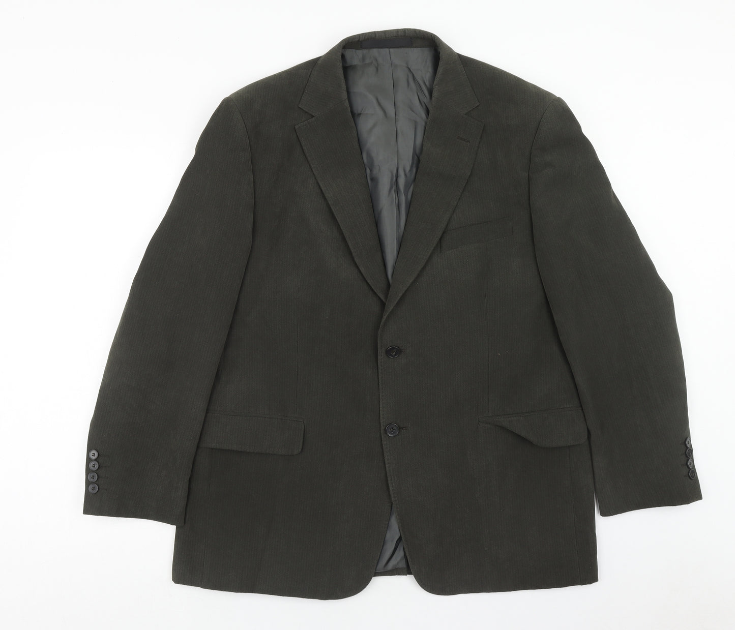 Marks and Spencer Mens Green Polyester Jacket Blazer Size 42