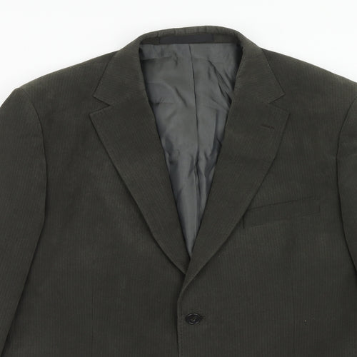 Marks and Spencer Mens Green Polyester Jacket Blazer Size 42