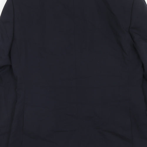 Marks and Spencer Mens Blue Wool Jacket Blazer Size 36