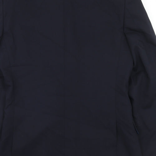Marks and Spencer Mens Blue Wool Jacket Blazer Size 36