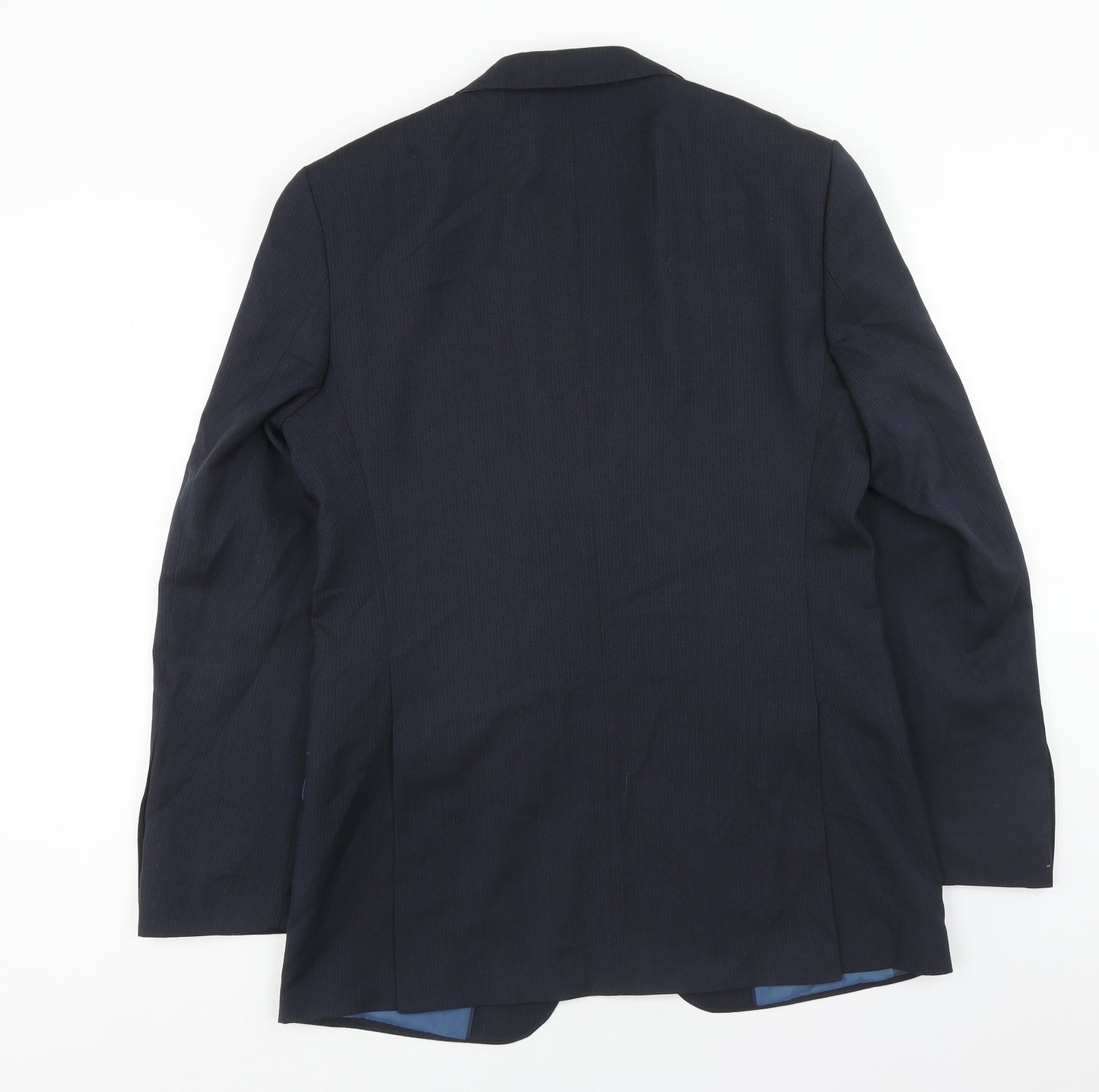 Marks and Spencer Mens Blue Wool Jacket Blazer Size 38