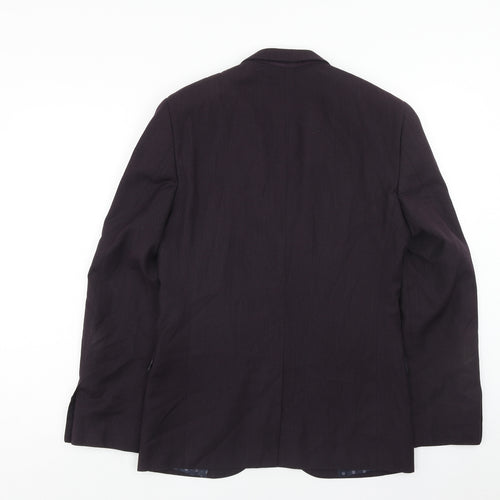 NEXT Mens Purple Polyester Jacket Blazer Size 38