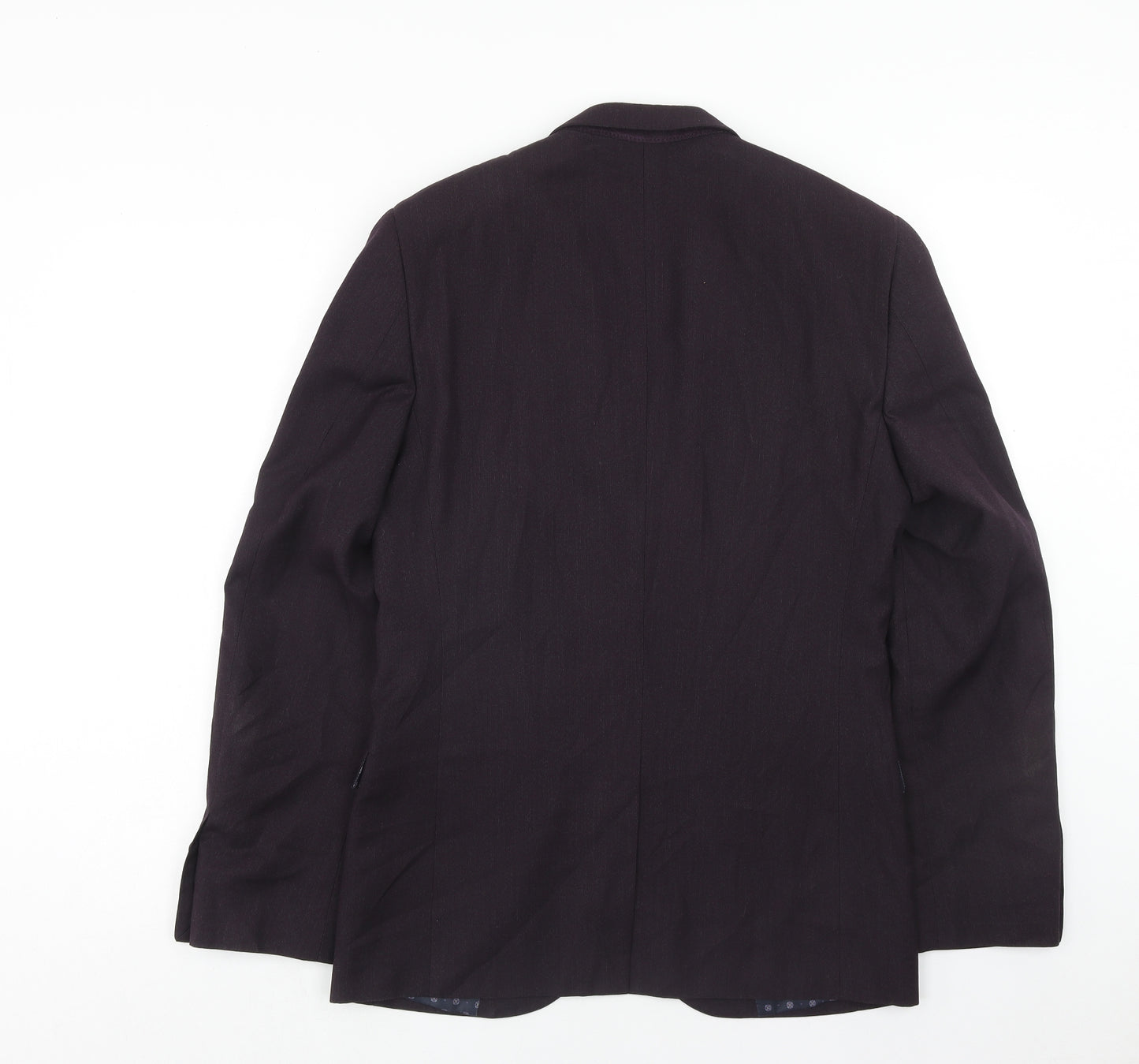 NEXT Mens Purple Polyester Jacket Blazer Size 38