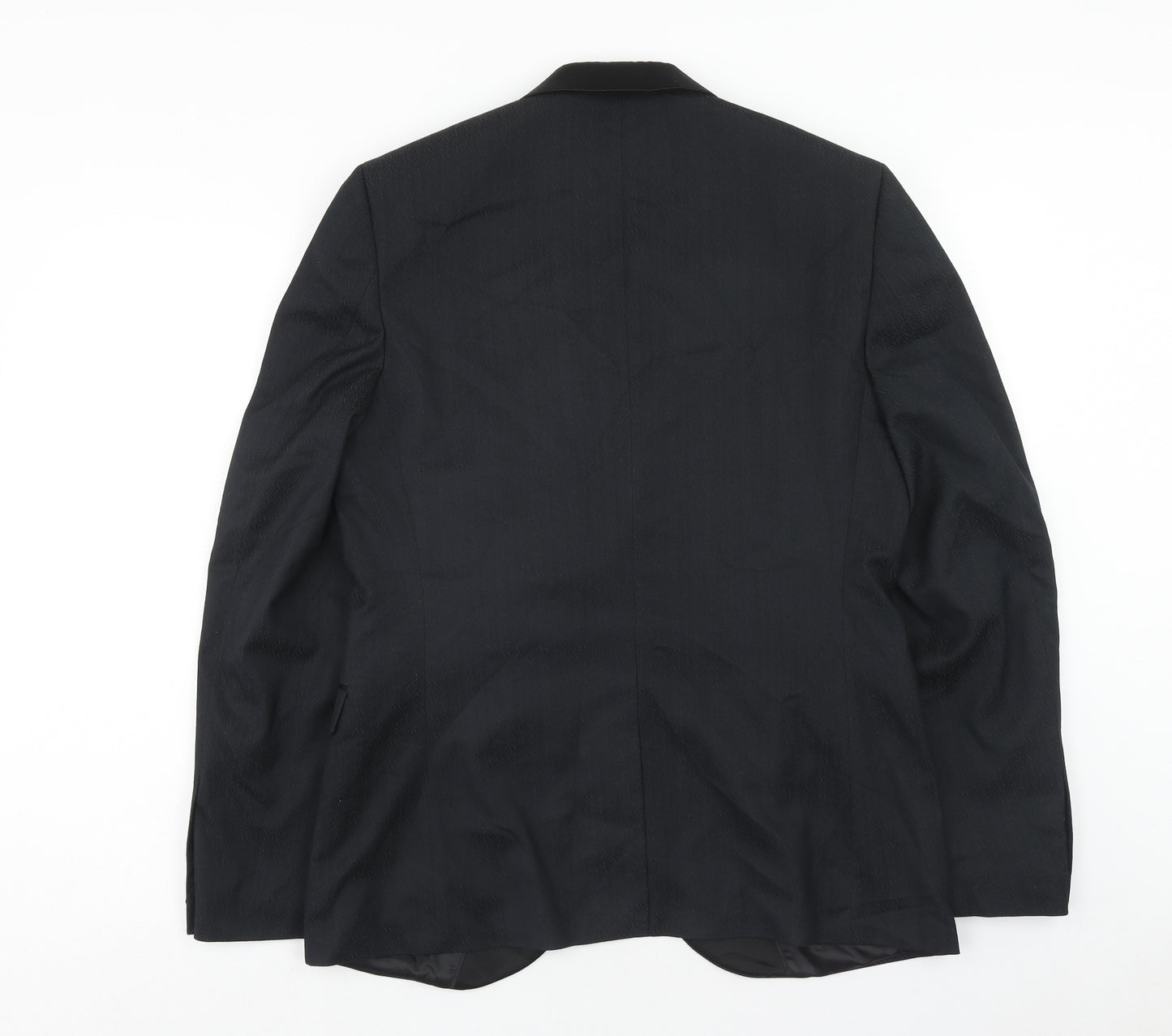 Topman Mens Black Polyester Jacket Blazer Size 40
