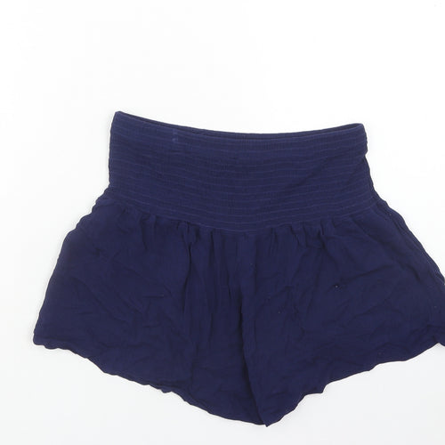 SheIn Womens Blue Viscose Sweat Shorts Size S Regular Pull On