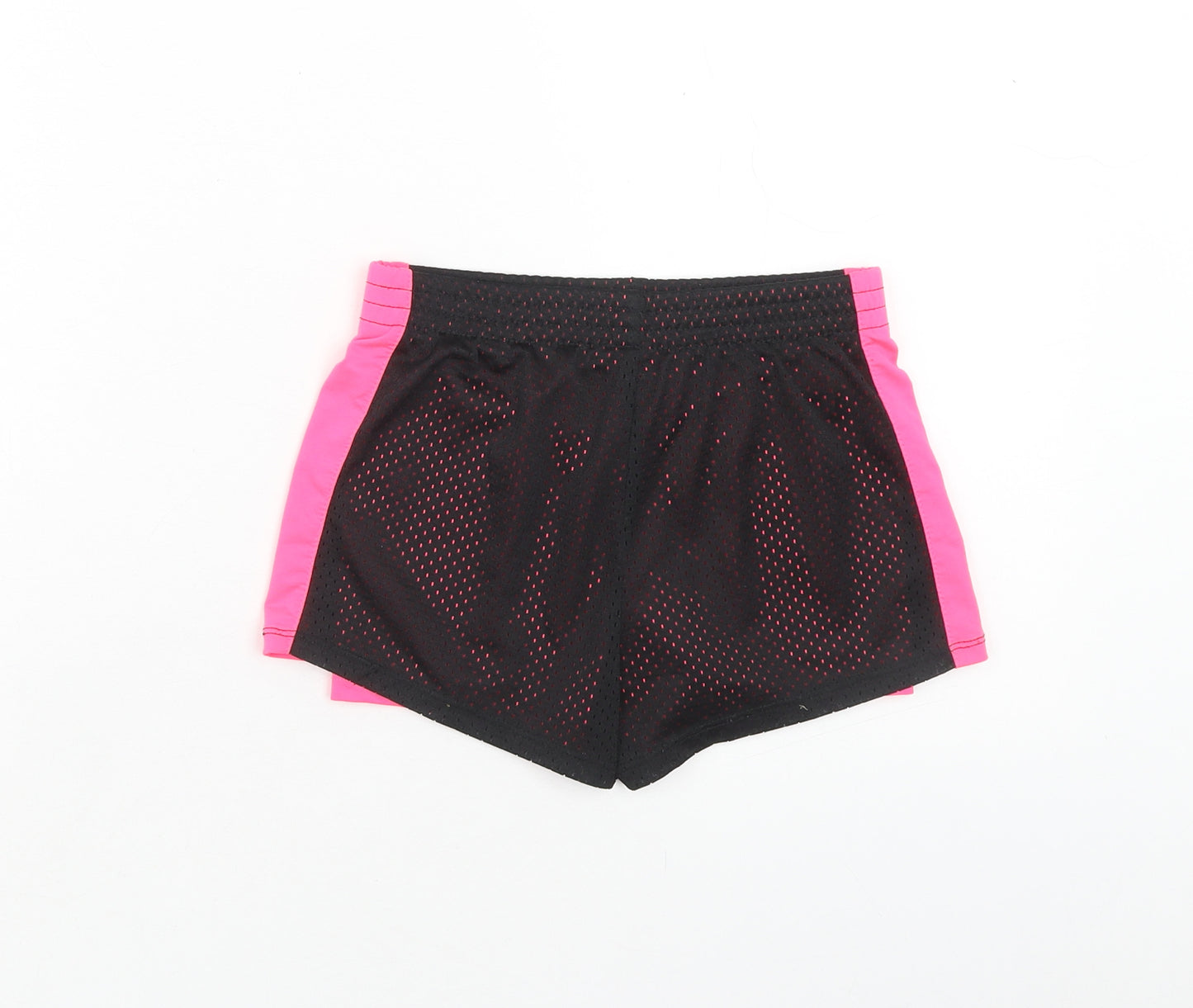 Matalan Girls Black Spotted Polyester Biker Shorts Size 6-7 Years Regular