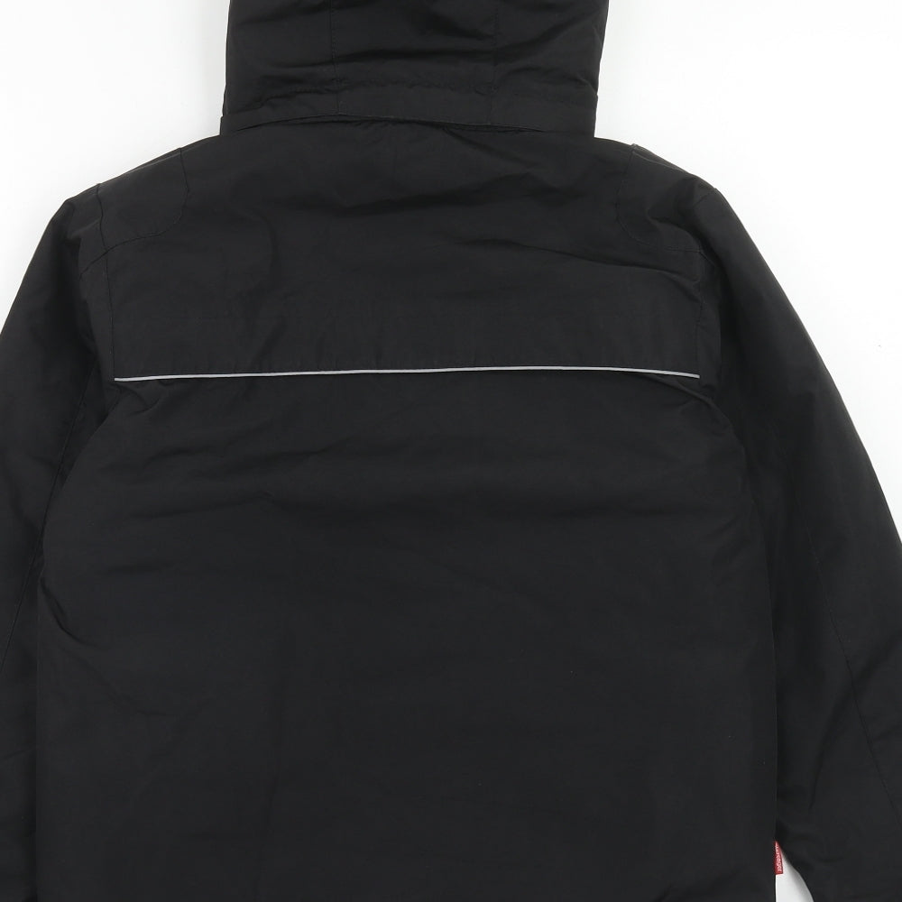 Slazenger Boys Black Herringbone Windbreaker Coat Size 11-12 Years Zip