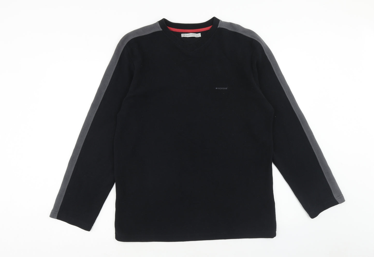 Kickers Mens Black Polyester Pullover Sweatshirt Size M