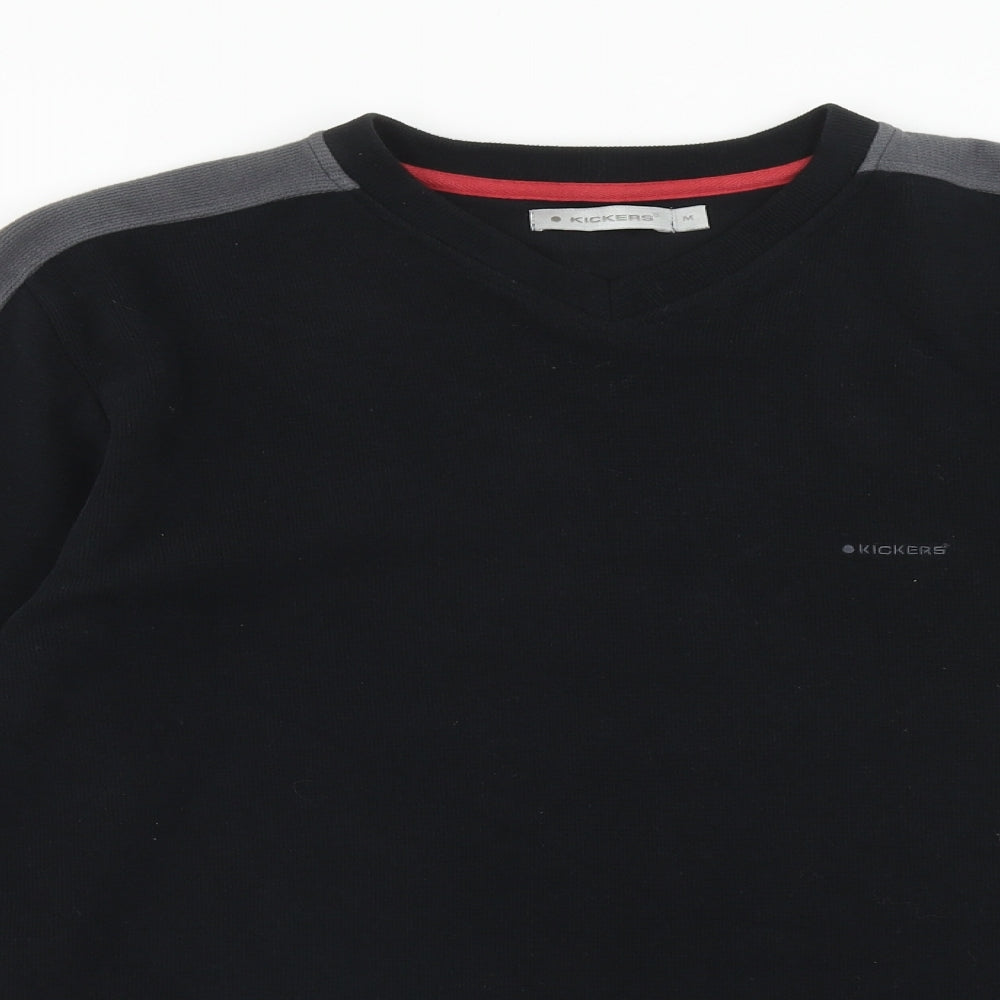 Kickers Mens Black Polyester Pullover Sweatshirt Size M