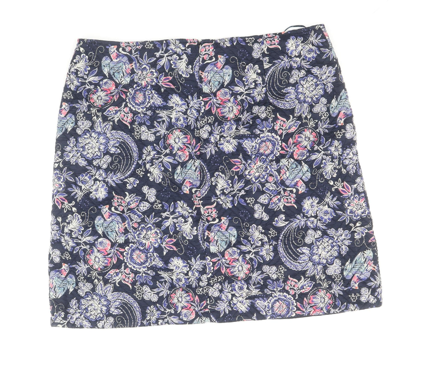 Monsoon Womens Multicoloured Floral Viscose Bandage Skirt Size 14 Zip