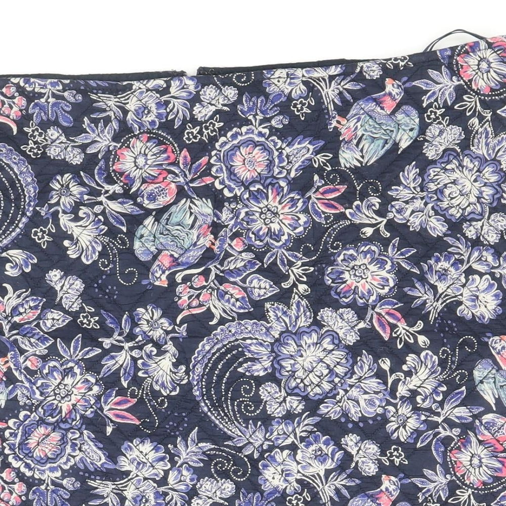 Monsoon Womens Multicoloured Floral Viscose Bandage Skirt Size 14 Zip