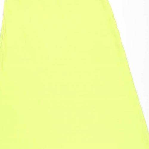 Marks and Spencer Womens Green Polyester Flare Skirt Size 10