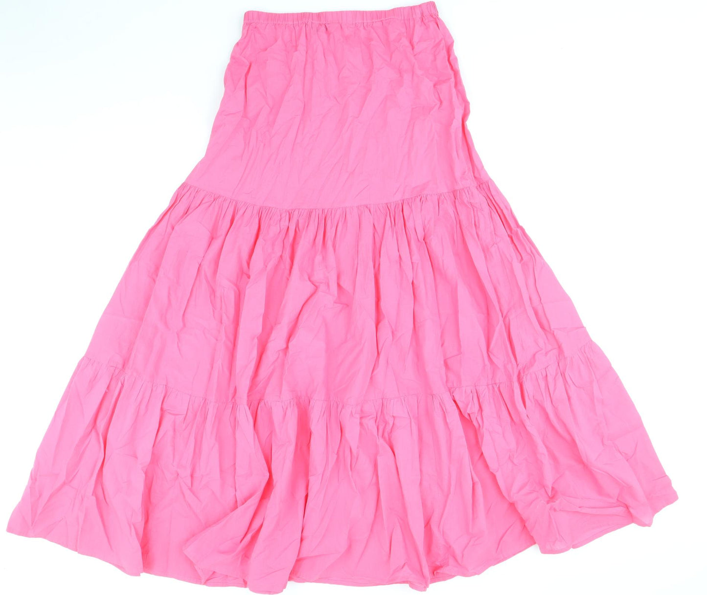 Marks and Spencer Womens Pink Cotton Skater Skirt Size 10