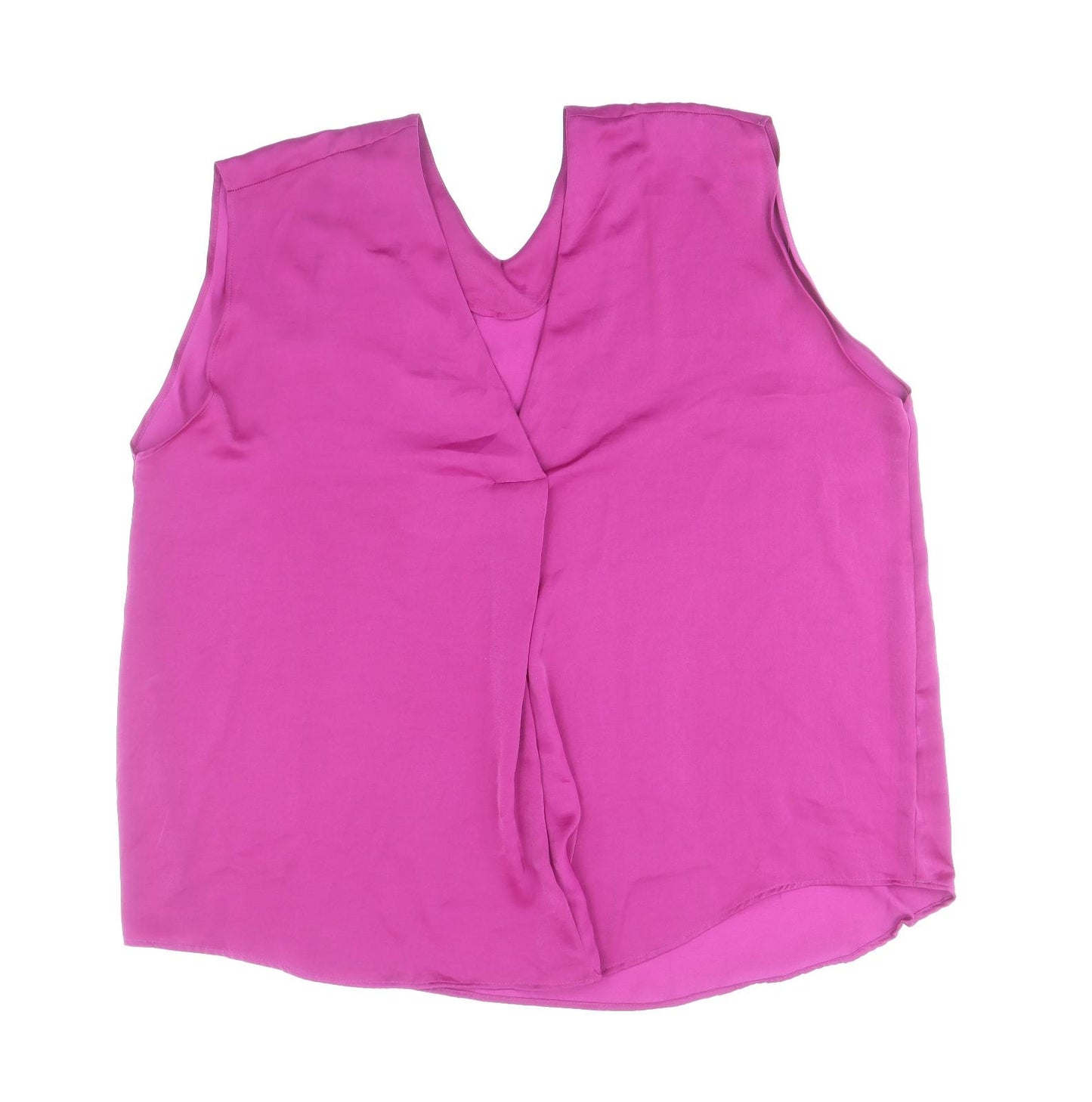 Marks and Spencer Womens Purple Polyester Basic Tank Size 20 V-Neck
