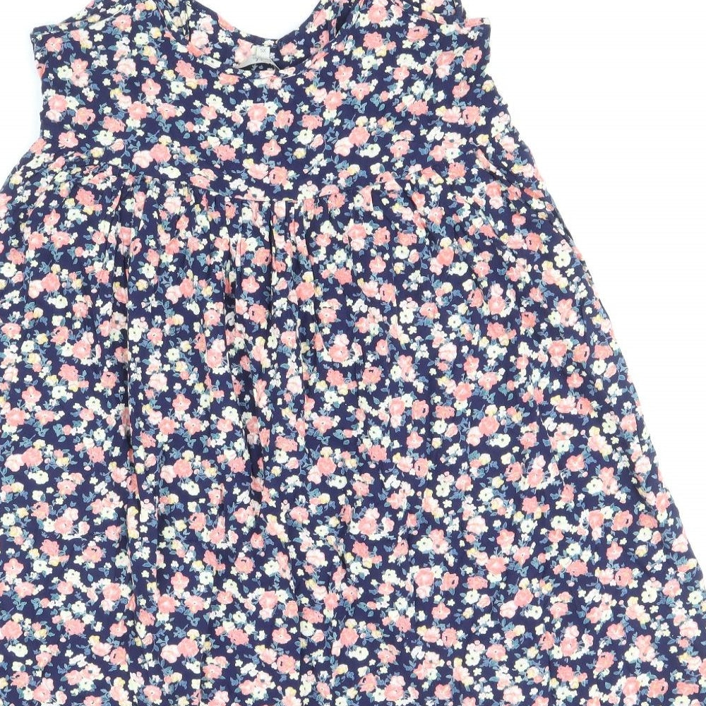Clockhouse Womens Multicoloured Floral Viscose Trapeze & Swing Size XS V-Neck Pullover