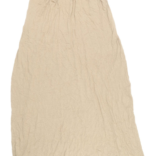 H&M Womens Brown Modal Maxi Size XS Off the Shoulder Pullover