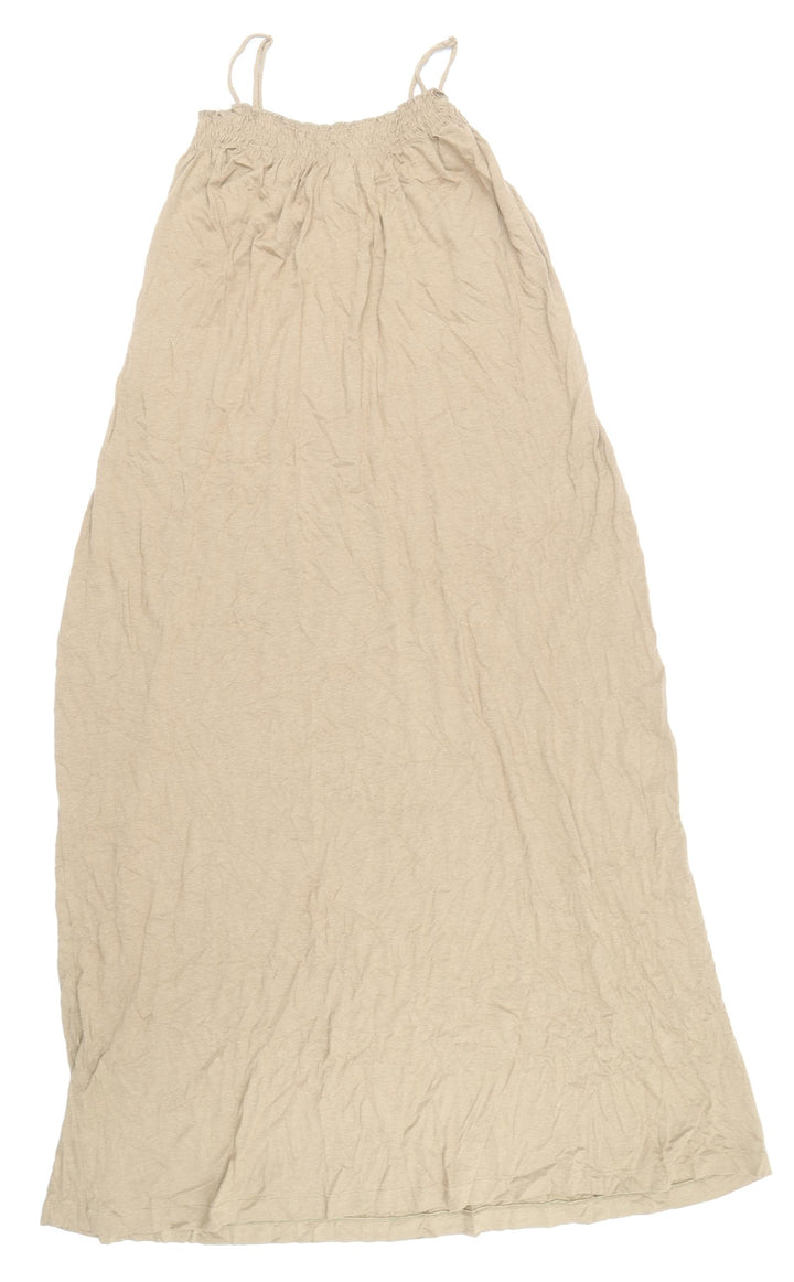 H&M Womens Brown Modal Maxi Size XS Off the Shoulder Pullover