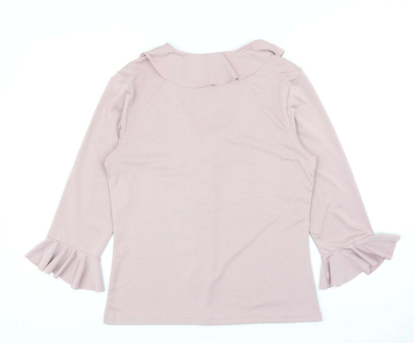 Flash Jeans Womens Pink Polyester Basic T-Shirt Size 12 Round Neck