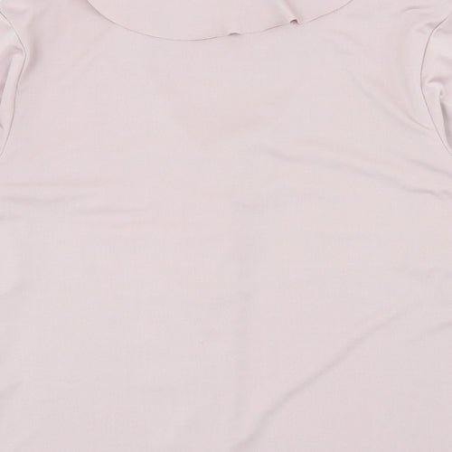 Flash Jeans Womens Pink Polyester Basic T-Shirt Size 12 Round Neck