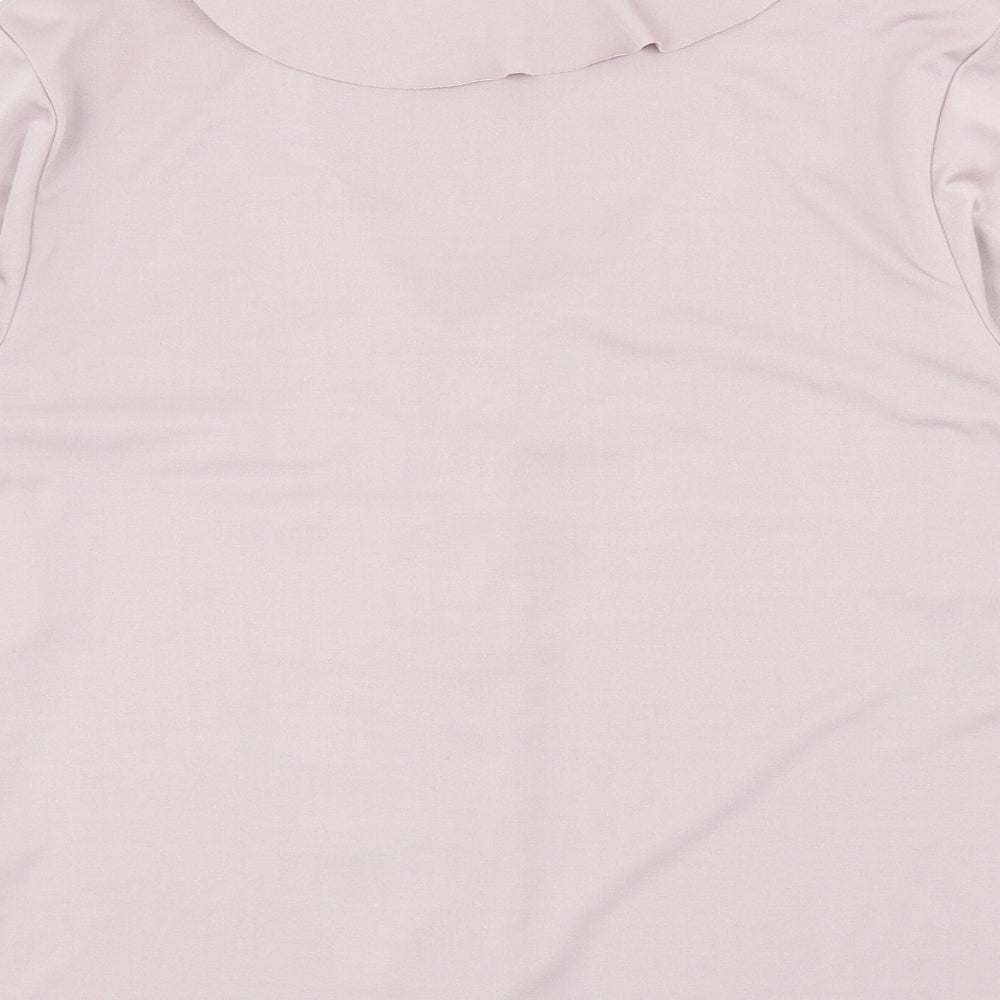 Flash Jeans Womens Pink Polyester Basic T-Shirt Size 12 Round Neck