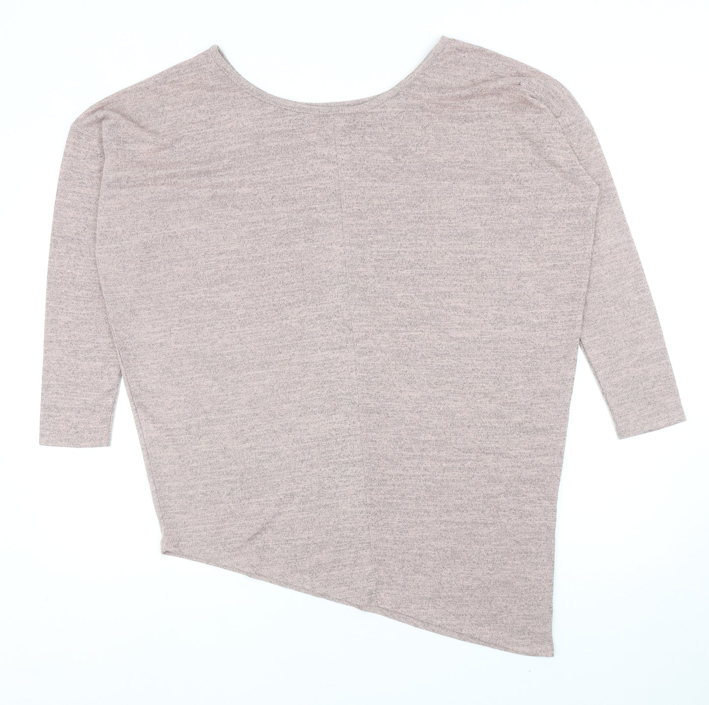 New Look Womens Pink Round Neck Polyester Pullover Jumper Size M