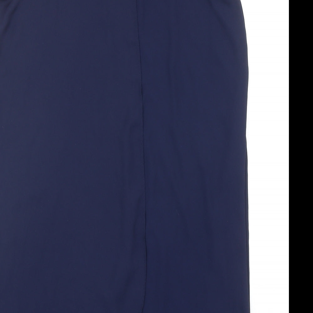 NEXT Womens Blue Viscose Tank Dress Size 14 Scoop Neck Pullover