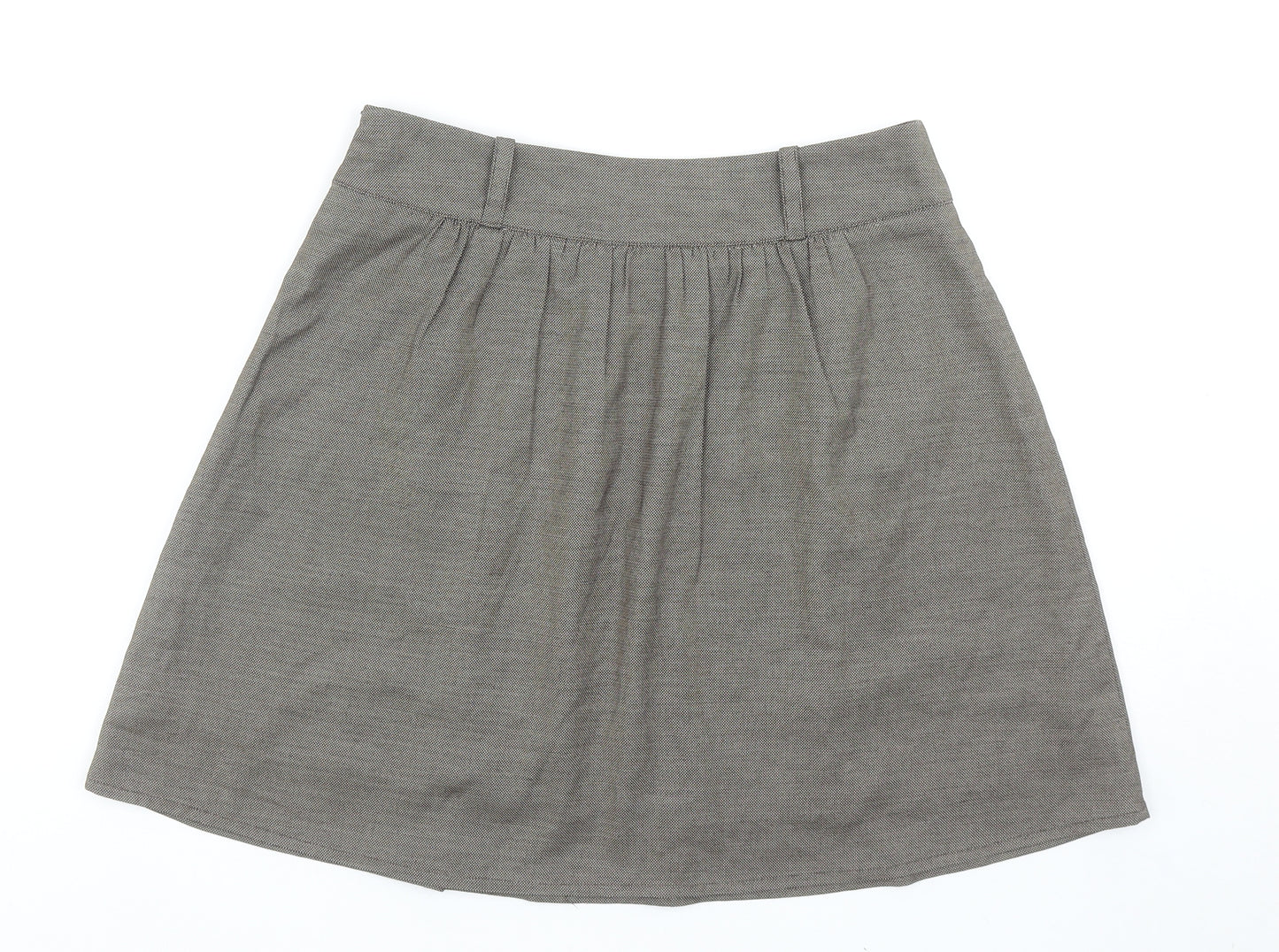 Iora Womens Brown Polyester Mini Skirt Size L Zip