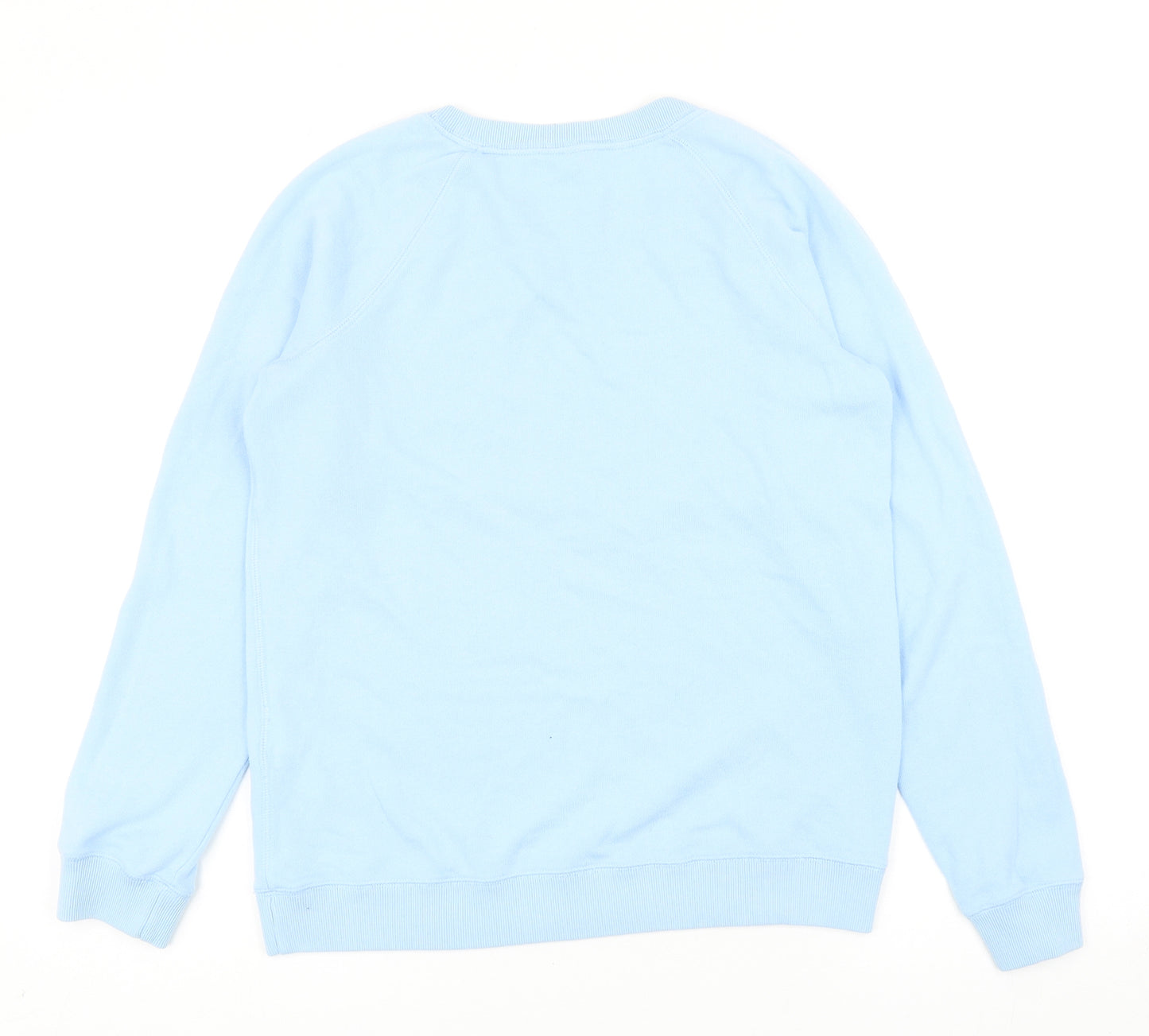 Jack Wills Womens Blue Cotton Pullover Sweatshirt Size 10 Pullover