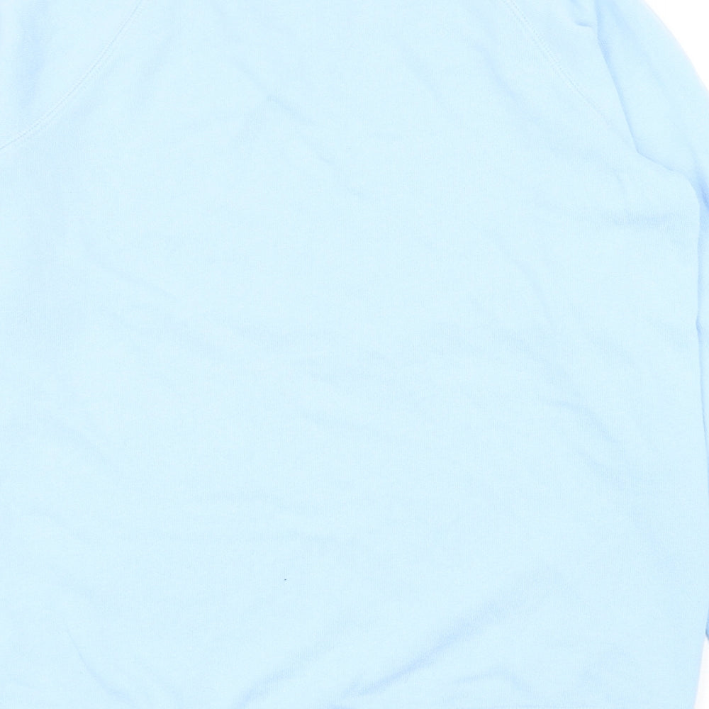 Jack Wills Womens Blue Cotton Pullover Sweatshirt Size 10 Pullover