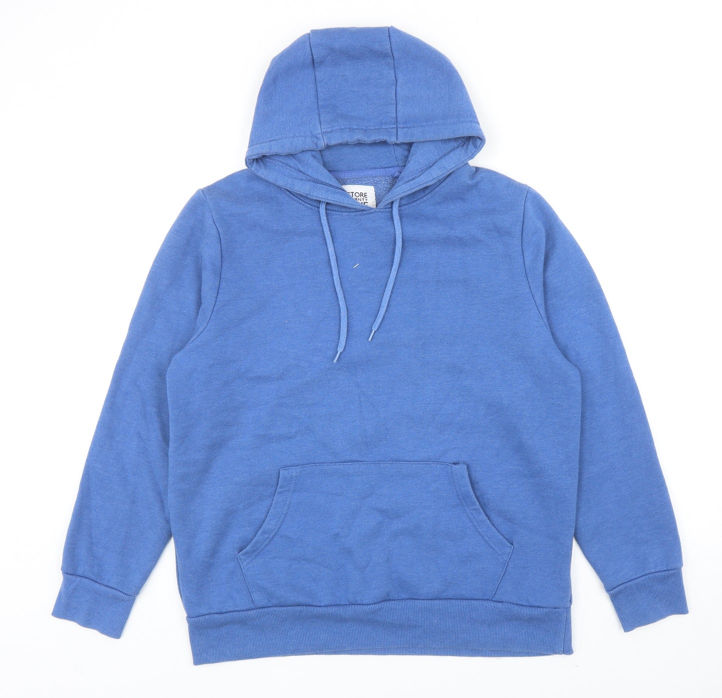 Store Twenty One Womens Blue Cotton Pullover Hoodie Size M Pullover