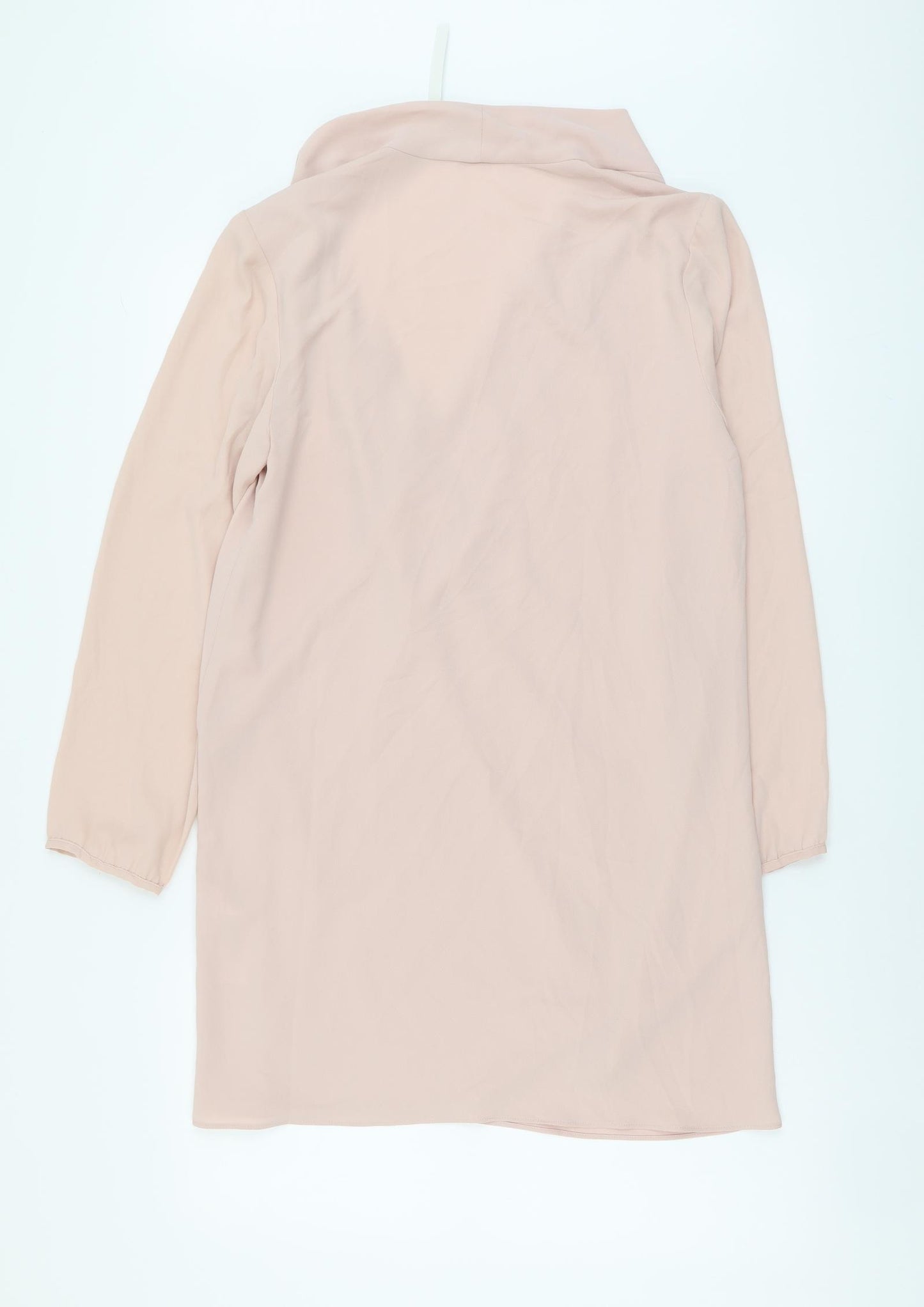 ASOS Womens Pink Polyester Shift Size 12 V-Neck Pullover