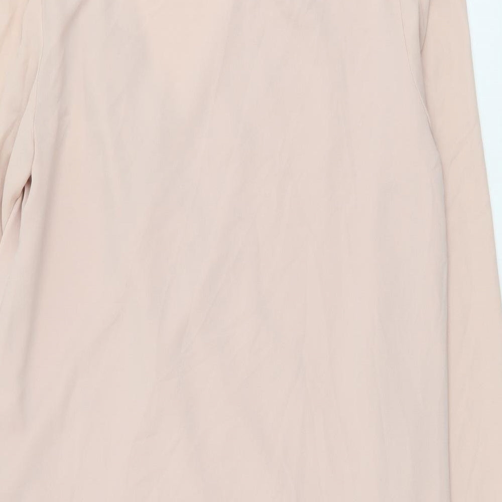 ASOS Womens Pink Polyester Shift Size 12 V-Neck Pullover