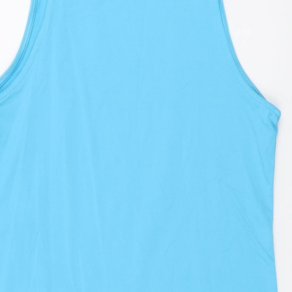 Primark Womens Blue Polyester Bodysuit One-Piece Size M Snap