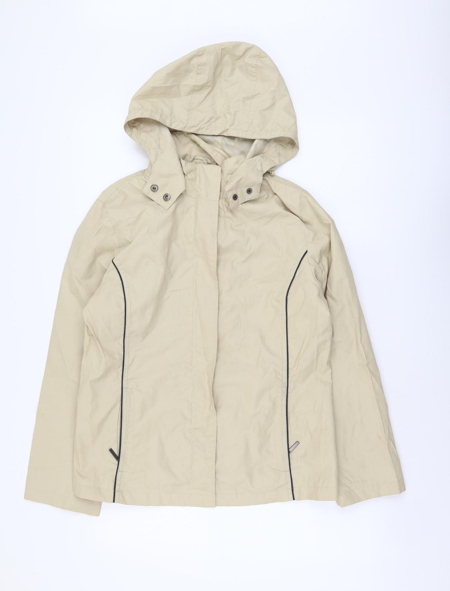 John Lewis Womens Beige Jacket Size 10 Zip