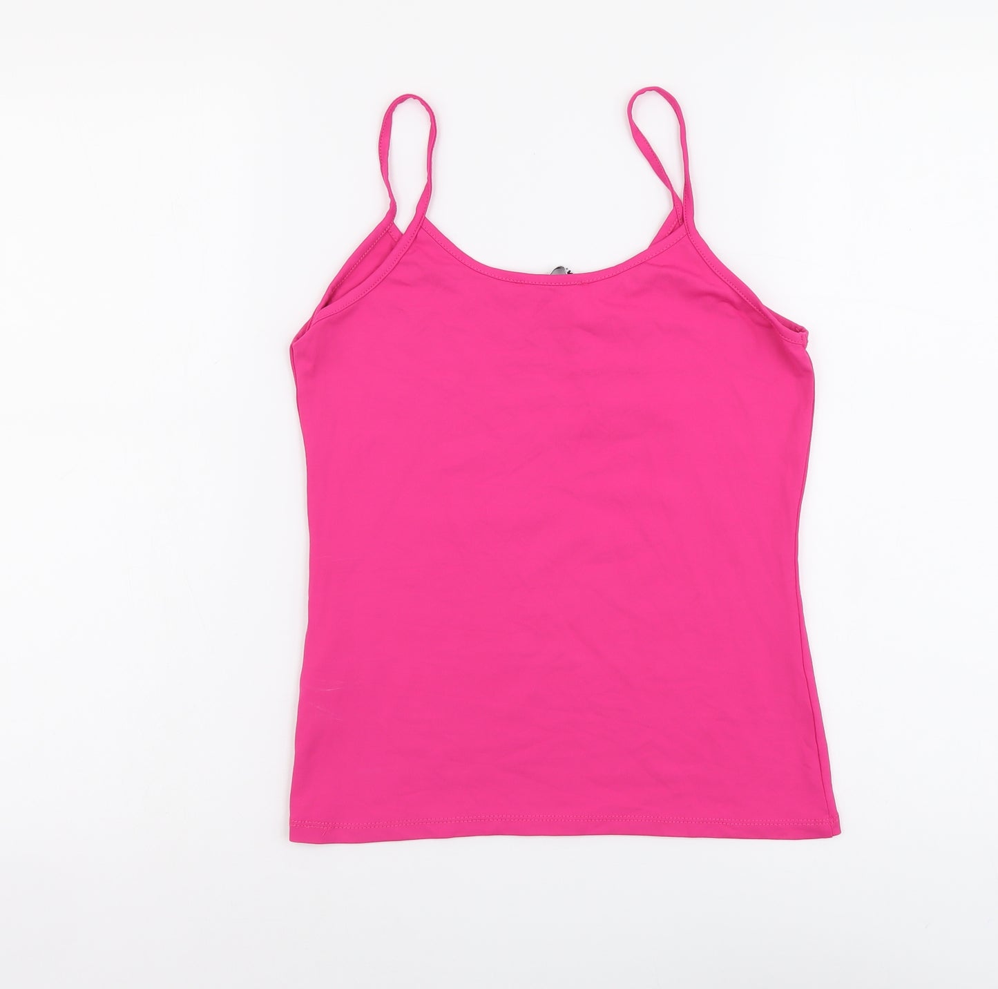 Zara Womens Pink Polyamide Camisole Tank Size M Scoop Neck