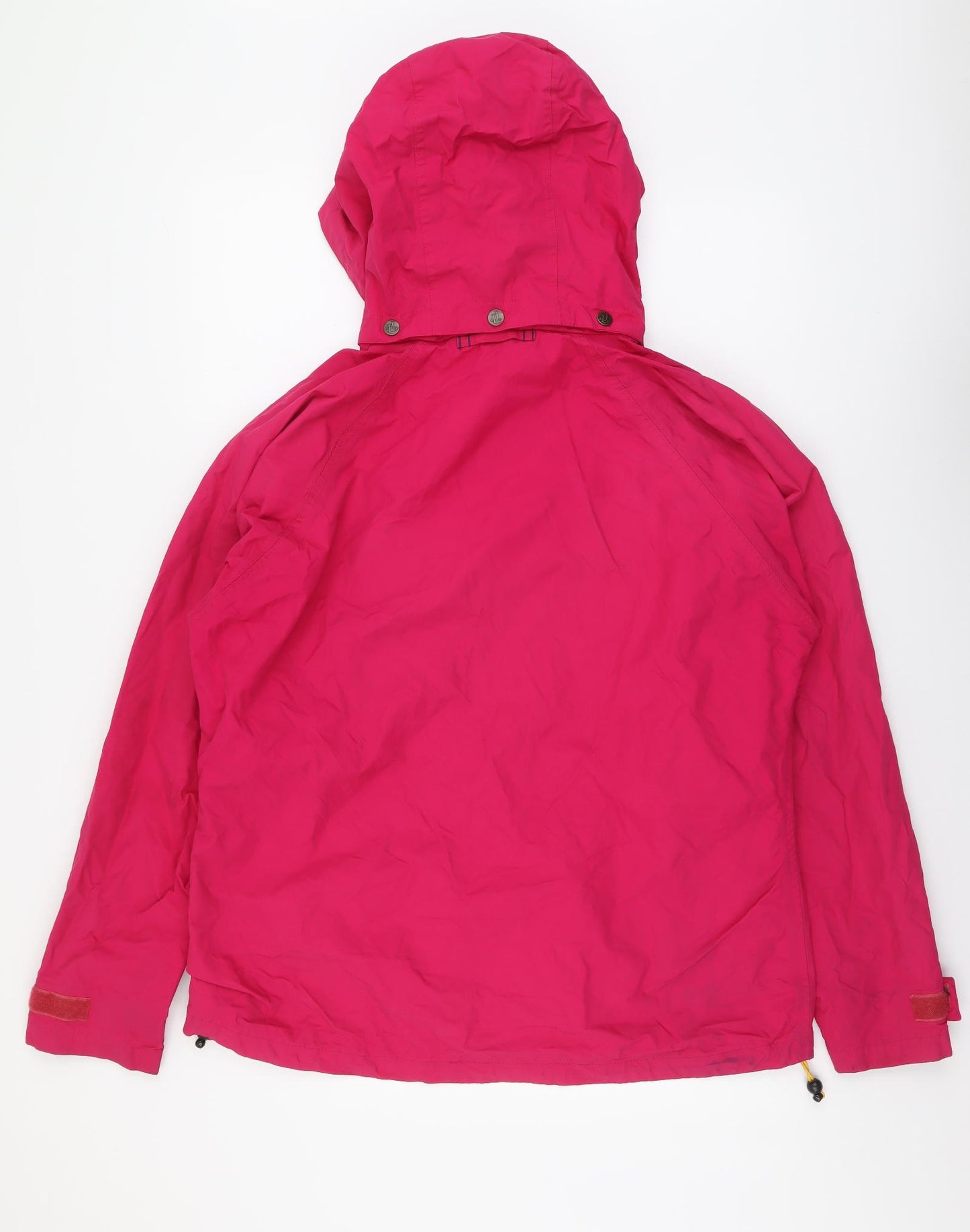 Lazy Jacks Womens Pink Windbreaker Coat Size L Zip