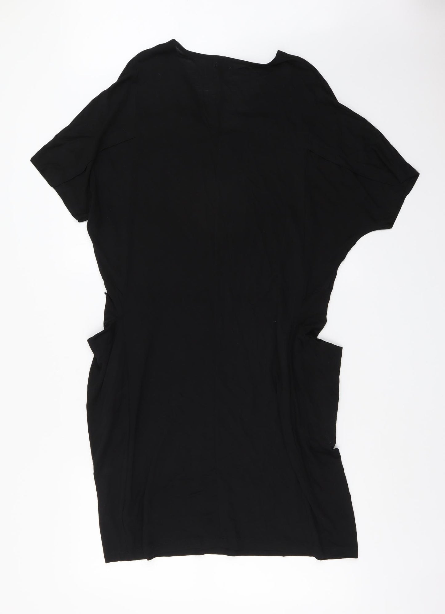 Kin Womens Silver Lyocell A-Line Size S Round Neck Pullover