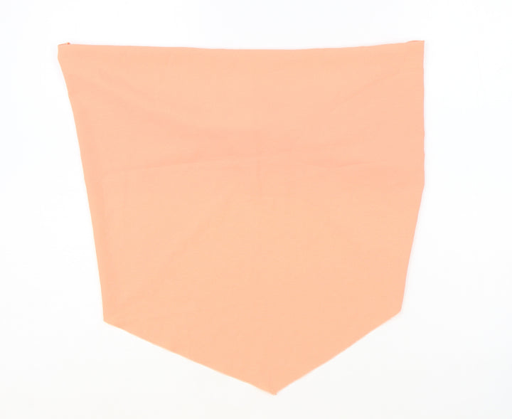 COLLUSION Womens Pink Polyester Cropped Tank Size 8 Off the Shoulder