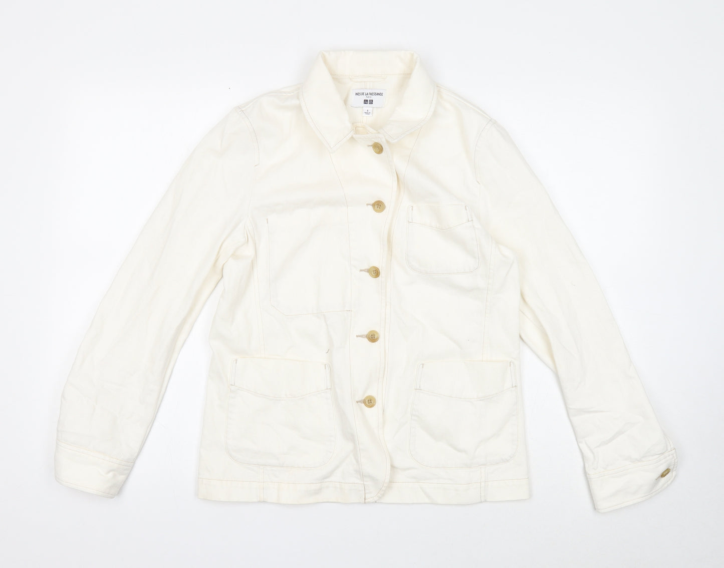 Uniqlo Womens White Jacket Size S Button